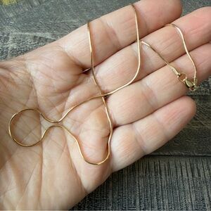 16” 14k Gold Snake Chain Necklace